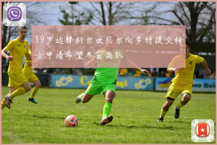 19岁边锋科尔坎贝尔向多特提交转会申请希望冬窗离队